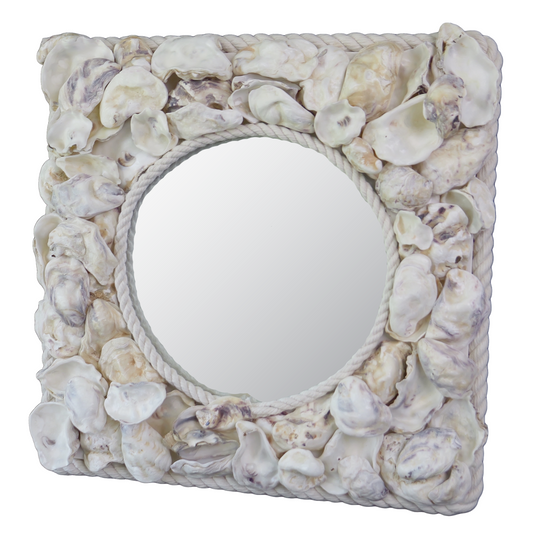Elegant Oyster Seashell Mirror