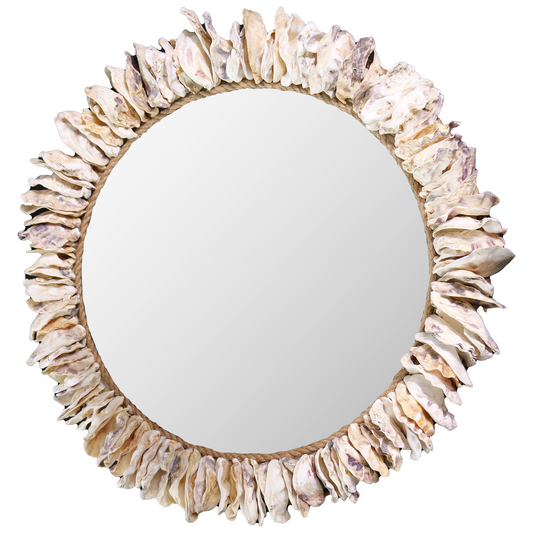 Sunburst Oyster Seashell Mirror